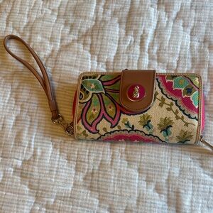 Spartina 449 Multicolor Paisley Wristlet